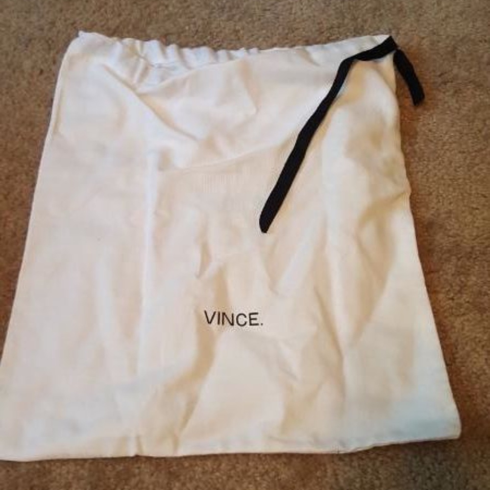 VINCE WOMENS HANDBAG PURSE CANVAS DUST BAG
